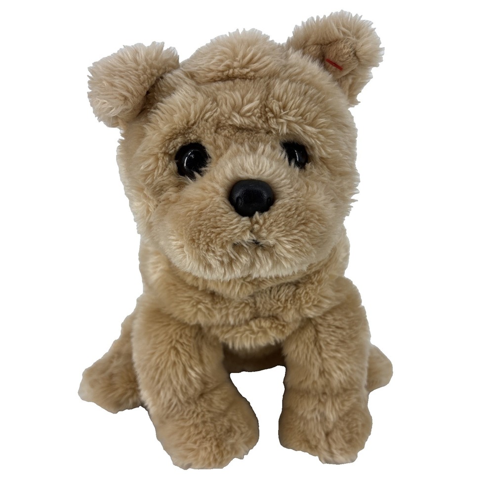Ty Classic Duff Dog Plush Bulldog Brown Puppy Stuffed Animal Fluffy‎ Soft 10"
